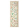 2x6 FT Modern Washable Area Rug for Living Room, Floral Trellis Carpet Rug with Non Slip Backing, Low Pile Stain Resistant Floor Rug for Dorm, - 3 of 4
