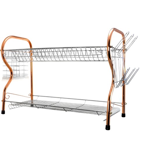 Better Chef 2-Tier 16 in. Chrome Plated Dish Rack in copper - image 1 of 4