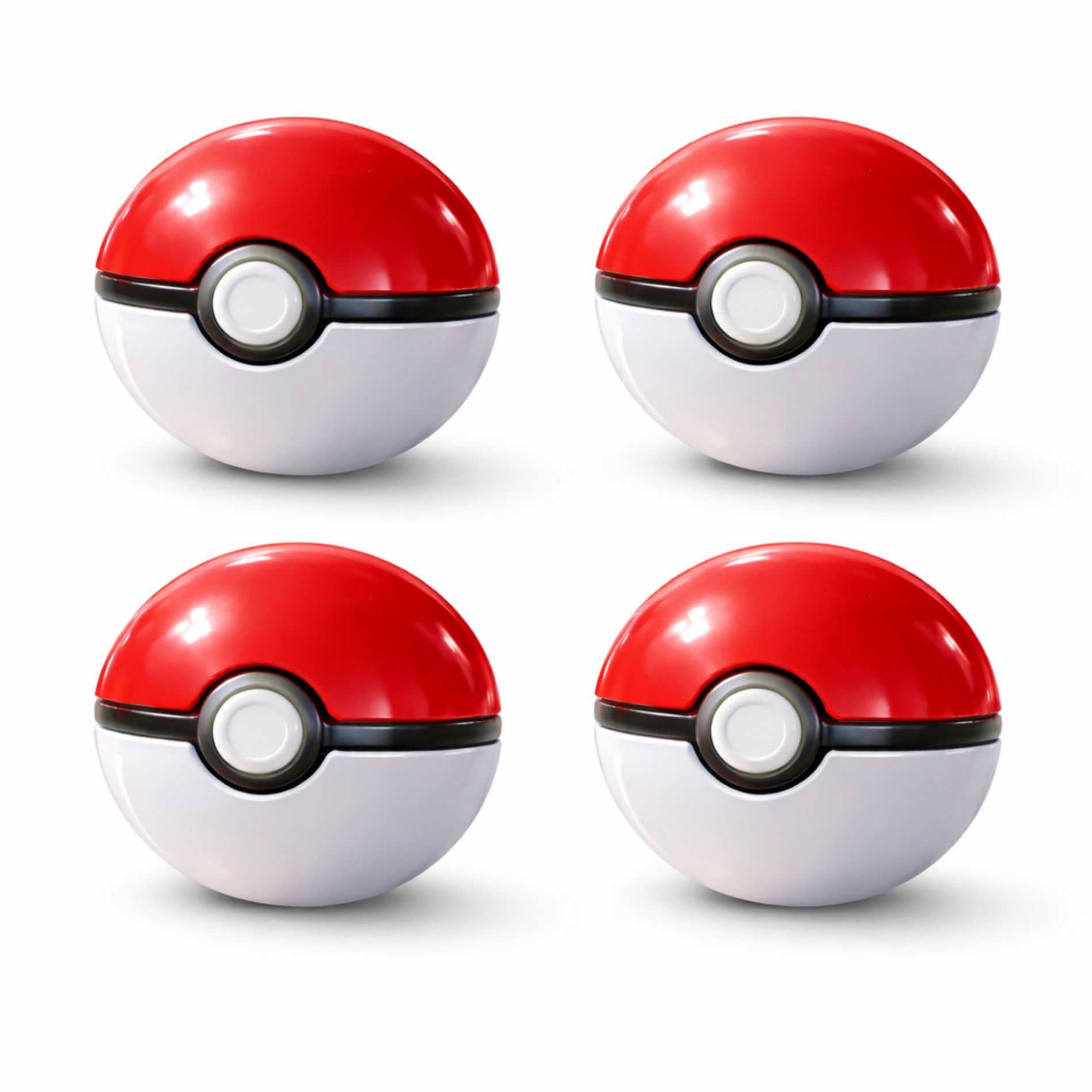 Set of 4 Pokemon Poke Ball Mystery Random Assortment