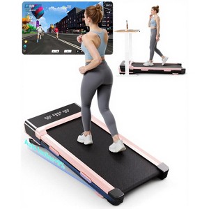 DeerRun Walking Pad with 12% Auto Incline, 300 lbs Capacity for Home Office - 1 of 4