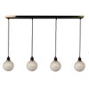 Artcraft Lighting Gem 4 - Light Island Pendant Light in  Black/Brushed Brass - 2 of 4