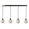 Artcraft Lighting Gem 4 - Light Island Pendant Light in  Black/Brushed Brass - image 2 of 4