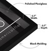 Americanflat 25x25 Picture Frame with Polished Plexiglass - Streamline Collection - Thin Square Picture Frame for Wall Display - Black - 3 of 4