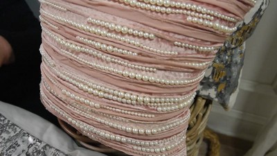 20"x20" White Cotton Embroidered Holiday Throw Pillow