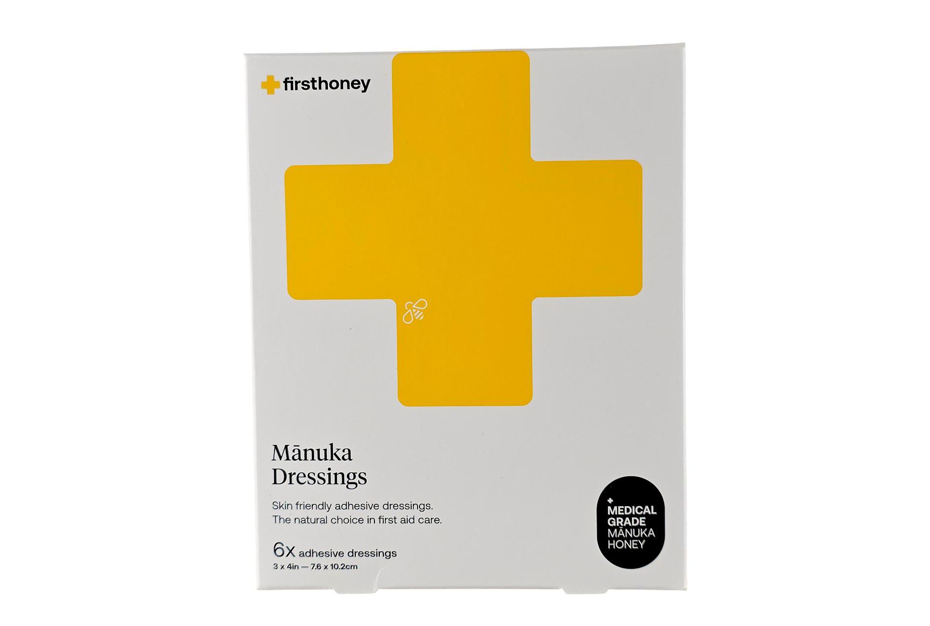 First Honey Manuka Dressings (6 Adhesive Bandages) Nature's most powerful honey meets modern medicine for faster
