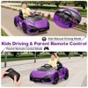 Orange 12V Ride On Car for Kids, Electric Vehicle, Car Toy for Boys & Girls, with Bluetooth, USB, Music, Remote Control, Headlight - 3 of 4