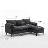 NicBex Convertible Combination Sofa with Widen Armrest, Removable Surface, U-Shaped Sofa with Footstools with Storage for Bedroom, Living Room - 4 of 4