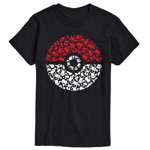 Men's - Pokémon - Pokeball Pikachu Pattern Short Sleeve Graphic T-Shirt - 1 of 4