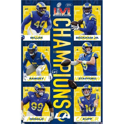 Trends International Nfl Los Angeles Rams - Cooper Kupp 22 Framed Wall  Poster Prints Barnwood Framed Version 22.375 X 34 : Target