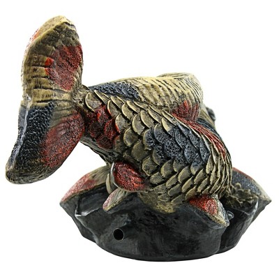Showa Koi Multicolor Resin Garden Spitter Statue