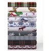 Tribeca Living Printed Cotton Flannel Extra Deep Pocket Sheet Set - 2 of 3