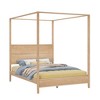 Haven Canopy Bed with Square Post and Wood Headboard (Queen) - 2 of 4