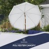 MOEPISY 7 x 7 ft Outdoor Patio Umbrella with Tilt, Vent, Blue Strip - 3 of 4