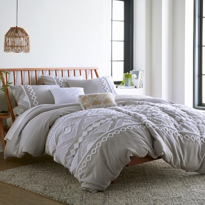 Harleson Grey Duvet Cover Set Grey Cream White Levtex Home   GUEST Db5681bb Eca8 4a4b 9d80 D502a4d8b282