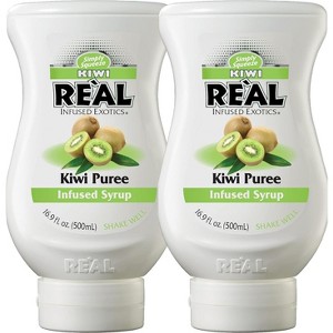 Reàl Infused Exotics Simply Squeeze Infused Syrup Kiwi 16.9oz Bottle for Mix- ologists, Chefs, Cooks - 1 of 4
