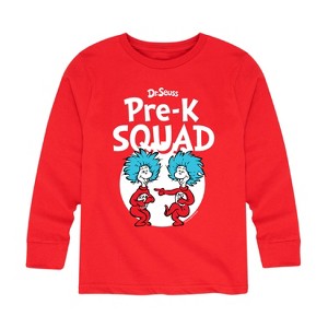 Boys' - Dr. Seuss - Pre-K Squad  Thing 1 and Thing 2 Long Sleeve Graphic T-Shirt - 1 of 4