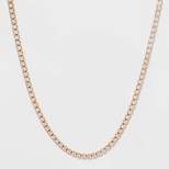 Crystal Rhinestone Chain Necklace - A New Day™ Gold