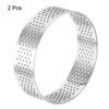 Unique Bargains Heat-Resistant Perforated Stainless Steel Cake Rings for Baking - 3 of 4