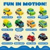 Joyfy Kids Car Play Rug for Playroom, Durable Toddler Car Track Play Mat Rug, Car Carpet with 12 Pull-Back Vehicle Set - City Pretend Play - 4 of 4