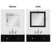 Amanti Art Mirror Makeover Bathroom Mirror Frame Border Kit - Fully Assembled Peel and Stick Frame - Mirror NOT Included - Furniture Espresso Trim - 4 of 4