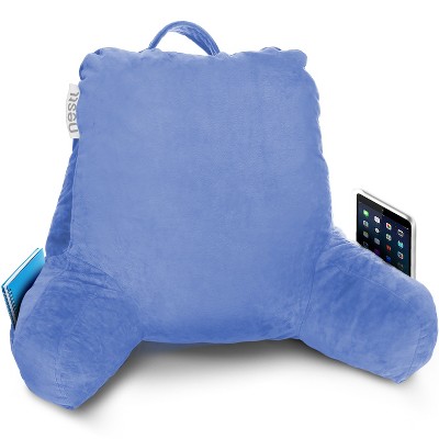 Nestl Memory Foam Reading Pillow, Reading & Bed Rest Pillow, Back Pillow with Pockets
