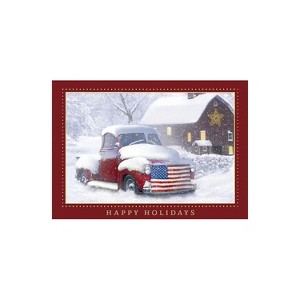 JAM Paper Blank Christmas Cards Set Holiday Americana 526M0635WB - 1 of 1