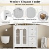 Whisen 36" Bathroom Storage Cabinet Bathroom Vanity with Two Soft Close Doors, Adjustable Shelves and Three Drawers - 4 of 4