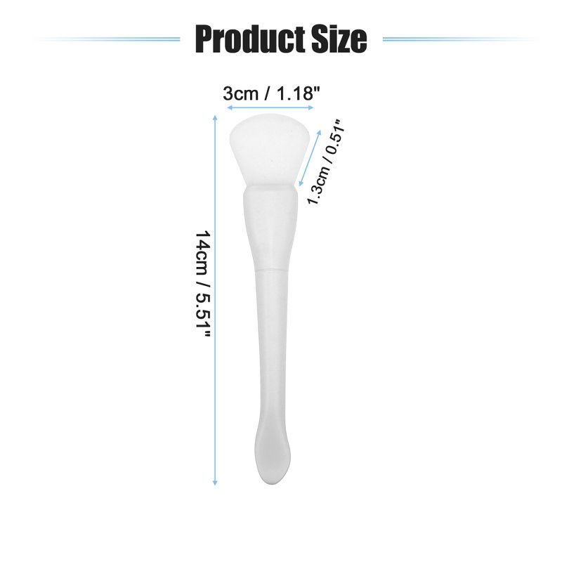 Unique Bargains Silicone Face Mask Brushes Face Mask Applicator Brushes Soft Silicone Brushes 2 Pcs, 4 of 7