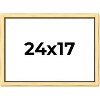 PosterPalooza | Simple Gold Picture Frame - UV Acrylic, Backing Board, Hanging Hardware Included - 2 of 4