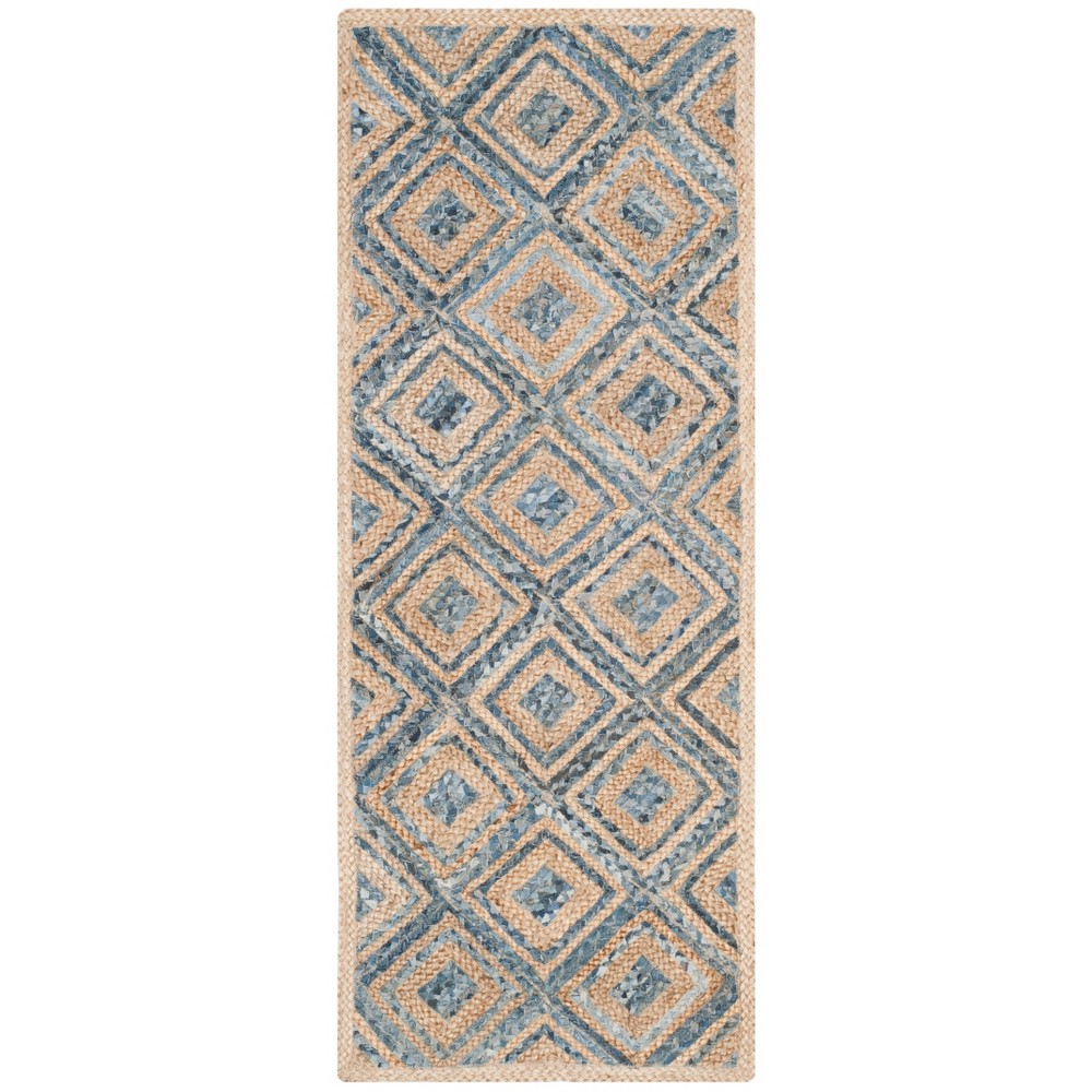  Runner Woven Geometric Rug Natural