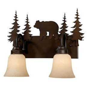 Vaxcel Bozeman 2 - Light Vanity in  Burnished Bronze - 1 of 4