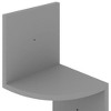 vidaXL Wall Corner Shelf Gray 7.5"x7.5"x48.4" Engineered Wood - 3 of 4