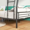 APRILSOUL Heavy Duty Metal Bunk Bed Full Over Queen Bunk Bed Frame for Adults, Noise Free Frames, No Boxing Spring Needed - 3 of 4