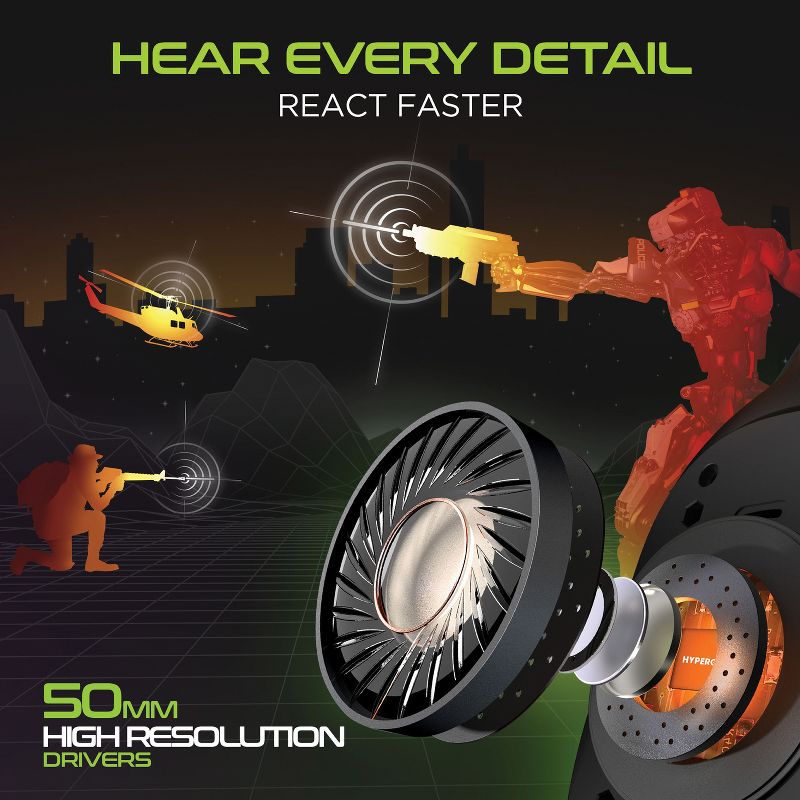 HyperGear® SoundRecon RGB LED Professional Gaming Headset, 5 of 11