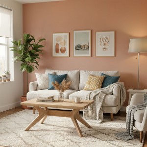 Cross Leg Rectangular Coffee Table (40in x 20in / 1020mm x 510mm) - 1 of 4