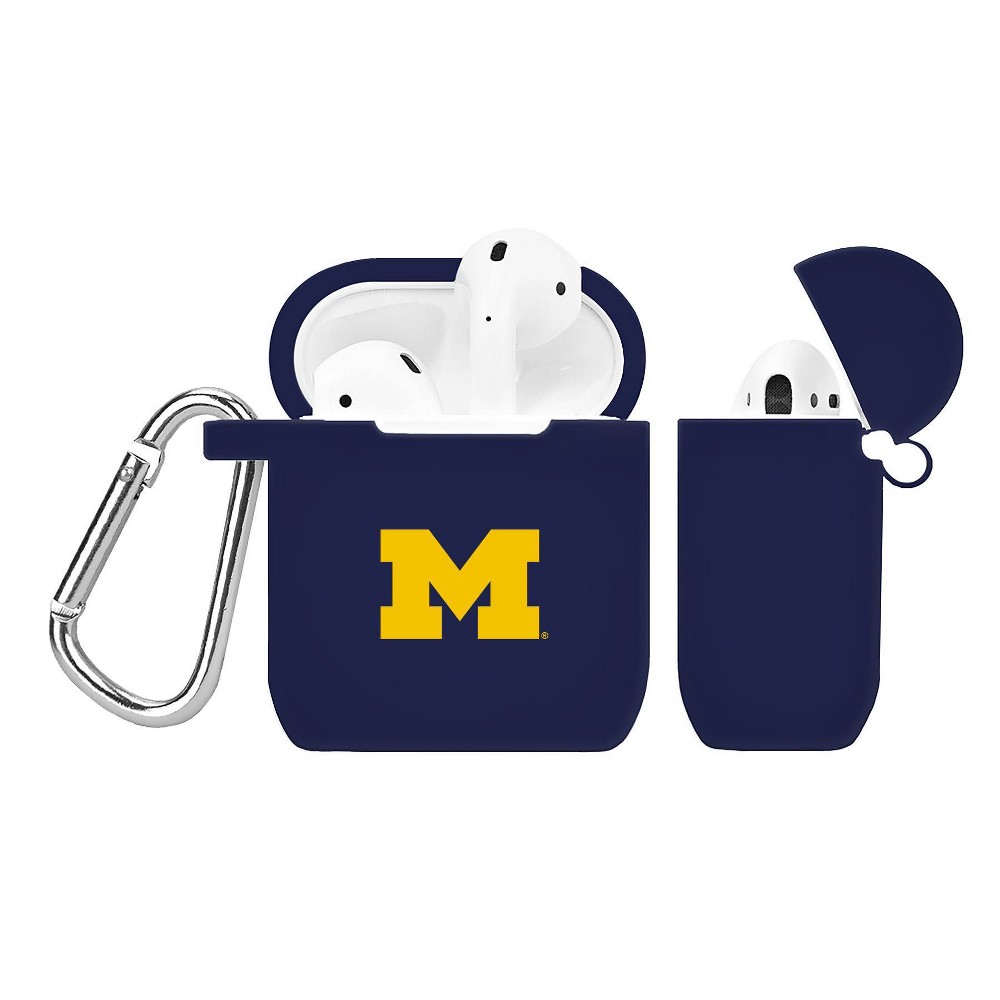 Photos - Portable Audio Accessories NCAA Michigan Wolverines Silicone Cover for Apple AirPod Battery Case