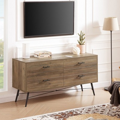 Storage Dresser, Modern Wooden Storage Cabinets With 4 Drawers, Storage Cabinet, Dresser TV Stand