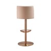 TOV Furniture Loosha Performance Vegan Leather and Rose Gold Adjustable Stool in Cafe Au Lait - 4 of 4