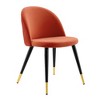 Modway Cordial Performance Velvet Dining Chairs - Set of 2 - 2 of 4