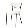 2 Pcs Kitchen PU Dining Chair, Dining Chair With Back, Indoor Upholstered Chair With Metal Legs, Accent Chairs For Kitchen Dining Room Living Room - 3 of 4