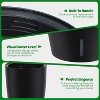 Set of 2 16" Tall Self-Watering Planters, Modern Pots with Drainage & Water Level Indicator for Indoor/Outdoor, Patio,Living Room, Office, Black - 4 of 4