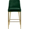 Meridian Furniture Karina 27.5"H Velvet Counter Stool in Green (Set of 2) - 3 of 4