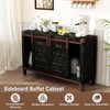 Hotraffy Farmhouse TV Stand for 55 inch TV with Cabinet - 2 of 4