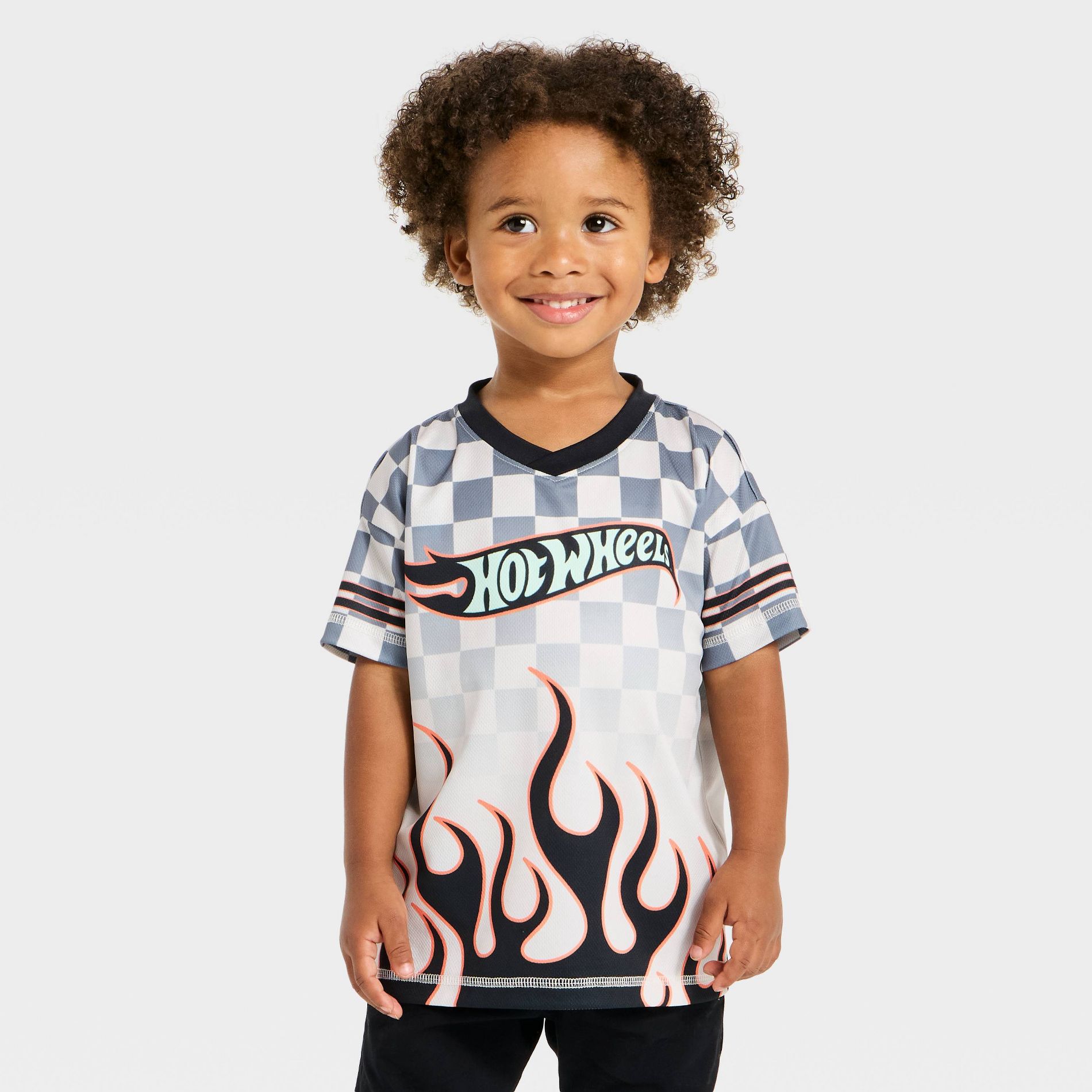 Toddler Boys' Hot Wheels Jersey - Black