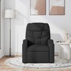 vidaXL Massage Recliner Chair Dark Gray Fabric - 3 of 4