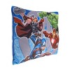 Marvel The Avengers I Am A Hero Blue, Green, and Red Decorative Toddler Pillow - 2 of 4