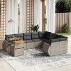 vidaXL Garden Sofa Set Grey - 2 of 4