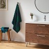 Winter Wonderland Plaid Christmas Bath Towel Blue/Green - Threshold™ - 2 of 4