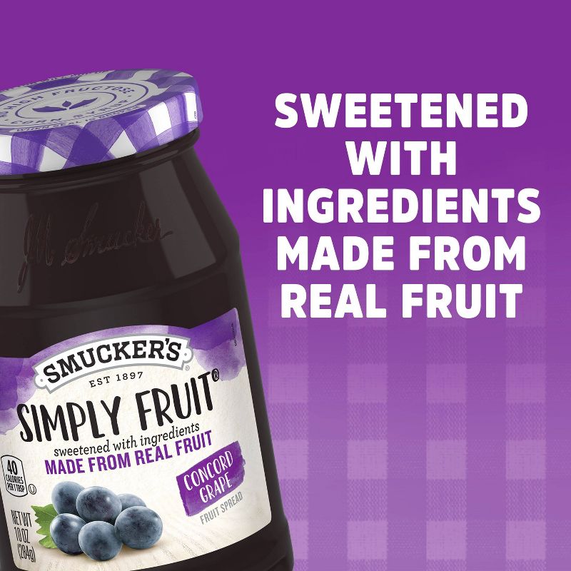 Smucker&#39;s Simply Fruit Concord Grape Spread - 10oz, 5 of 7