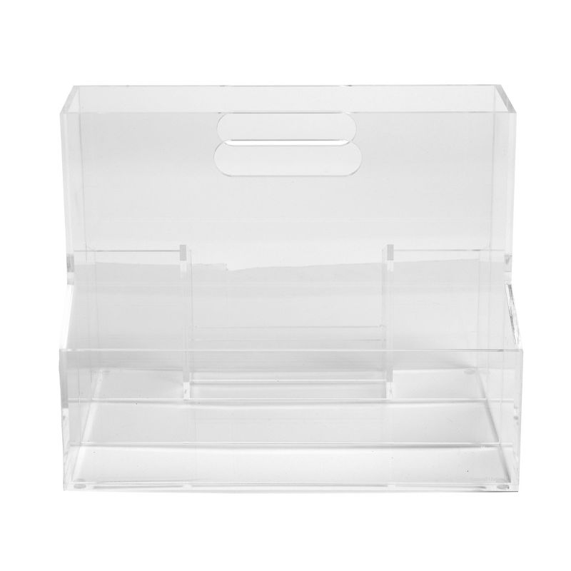 russell+hazel Acrylic Mobile Caddy Clear, 3 of 5